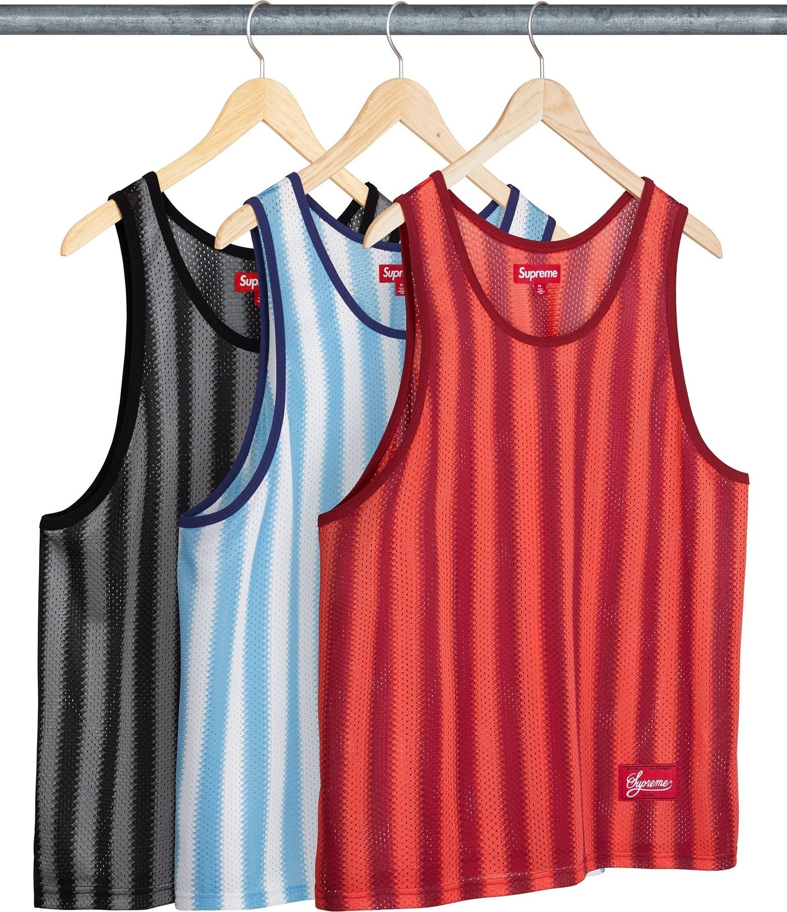 Stripe Mesh Tank Top